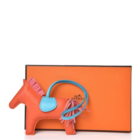 hermes rodeo orange poppy|HERMES Milo Lambskin Grigri Rodeo Pegase Horse .